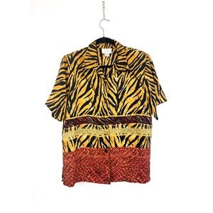 Safari print button up